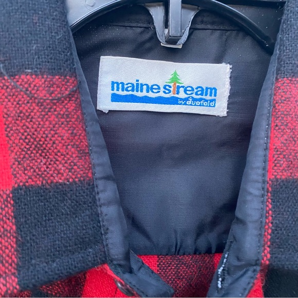 Vtg Wool Flannel Shirt M Red and Black - Picture 5 of 5